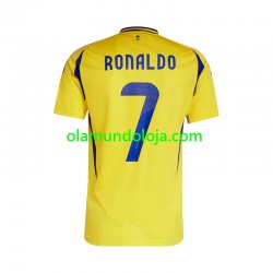Camisola Al Nassr Cristiano Ronaldo 7 Homem Equipamento Primeiro 2024-2025 Manga Curta